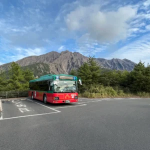 가고시마의 화산섬 사쿠라지마에서 아일랜드뷰 버스를 타고 짧은 구경