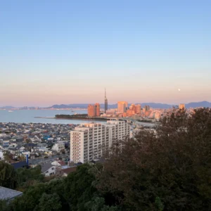 후쿠오카 아타고 신사에서 보는 노을&야경