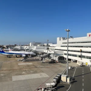 귀국 날, 후쿠오카공항 국내선 전망대에서 비행기 구경