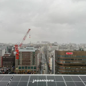 비 내리는 날 다시 가 본 아뮤플라자 하카타 옥상정원