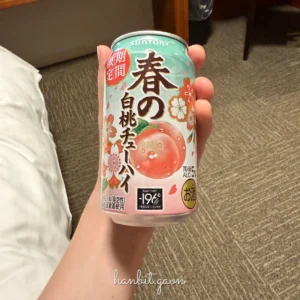 일본에서 본 백도맛 츄하이! 산토리 봄의 백도 츄하이