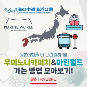 후쿠오카 우미노나카미치 해변공원, 마린월드에 가는 방법 모아보기!