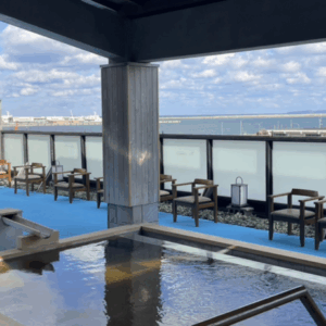 일본 최북단 왓카나이 시내에 있는 온천, 미나토노유