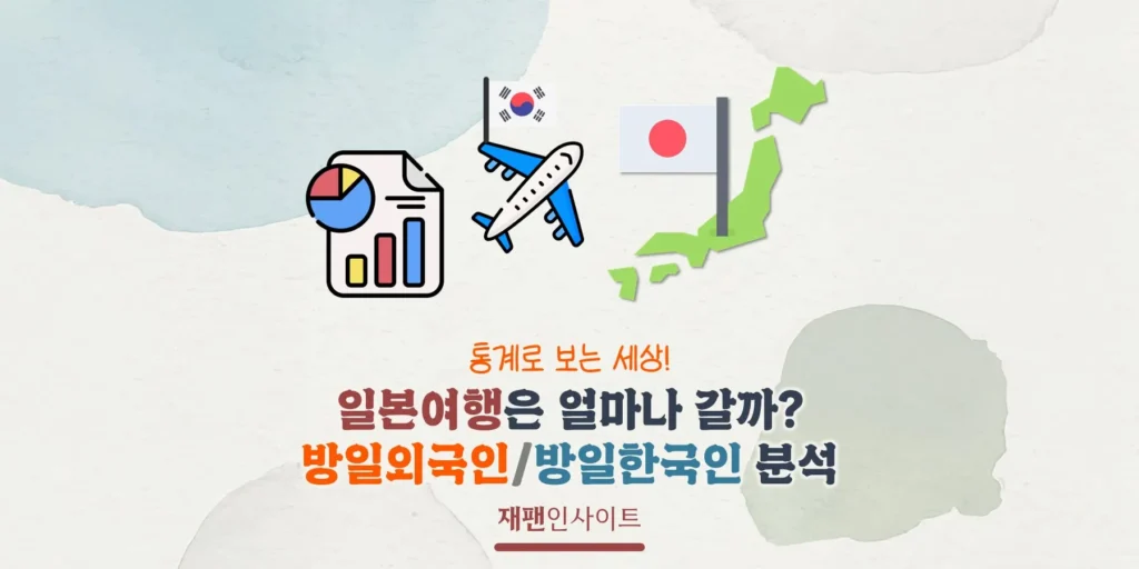 한국인은 일본여행을 얼마나 갈까? 방일외국인/방일한국인 추이 분석