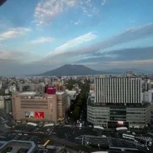 가고시마의 화산섬 사쿠라지마가 보이는 대관람차, 아뮤랑 한 바퀴!