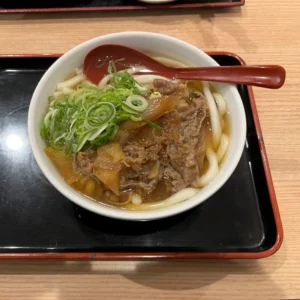 후쿠오카 텐진에 있는 우동집, 이나바우동에서 먹은 고기우동