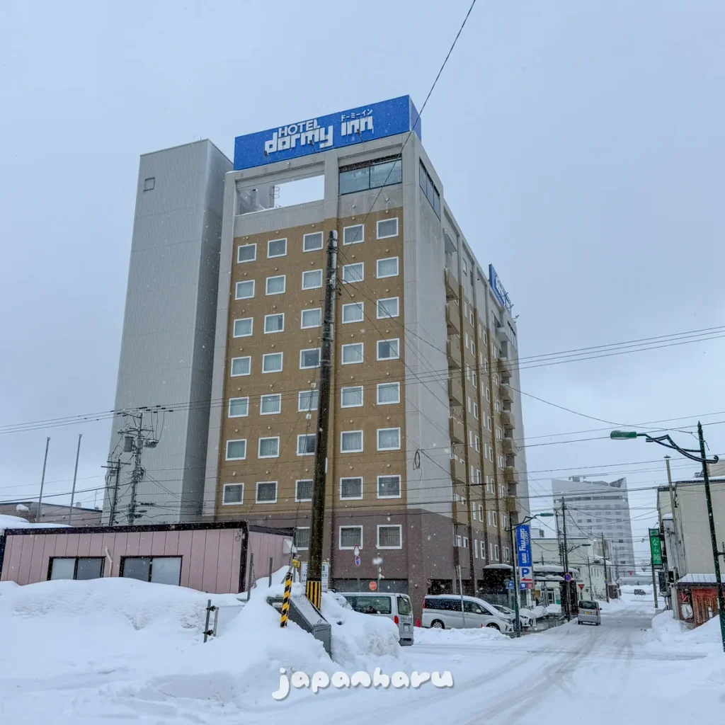 건물 꼭대기에 온천과 노천탕이 있는 일본 최북단 도미 인! 도미 인 왓카나이